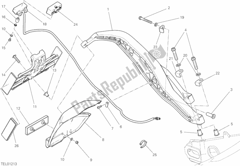 Toutes les pièces pour le Support De Plaque du Ducati Scrambler Cafe Racer USA 803 2020